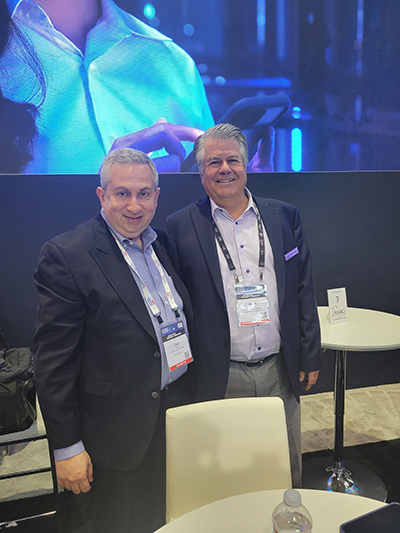 David Sullivan, president of AMAG Technology and Cory Harris, editor of SSN.