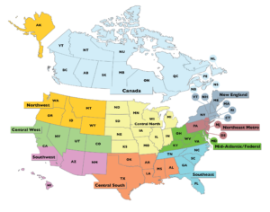 United States and Canada Map