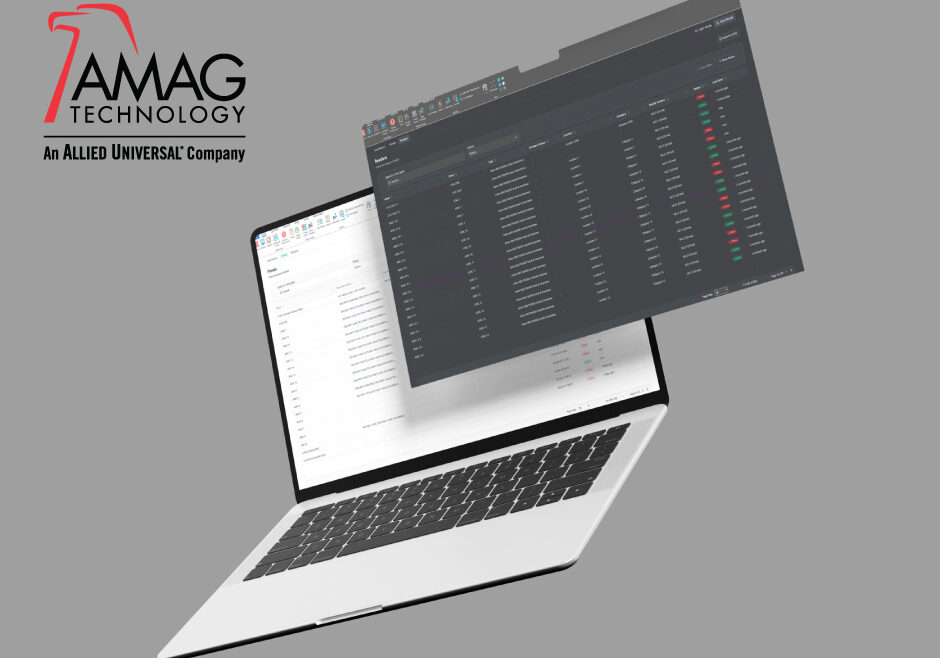 Symmetry Access Control V10-laptop with two screens